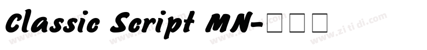 Classic Script MN字体转换